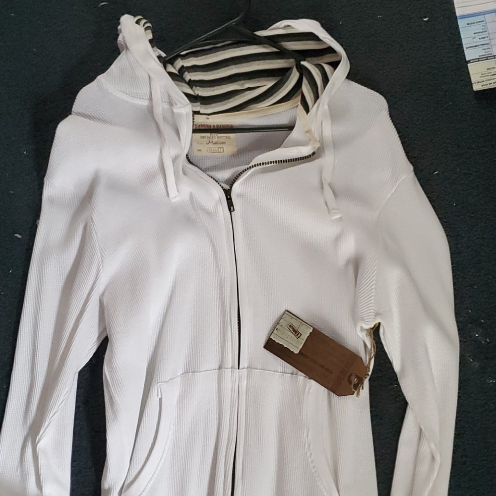 Hudson and barrow waffle zip sweatshirt